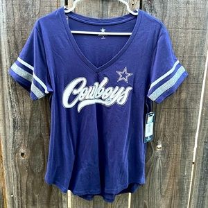 NWT Dallas Cowboys sparkly ladies’ embellished, sparkly top